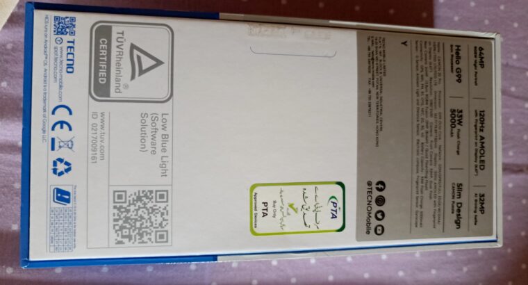 Tecno camon 20 pro open box