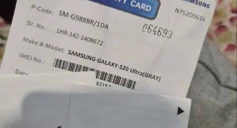 Samsung Galaxy S20 Ultra