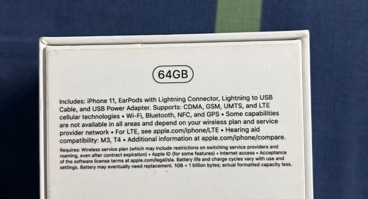 iPhone 11 64 GB non-pta factory unlocked