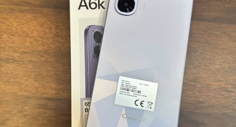 Oppo A6k dual sim with complete box