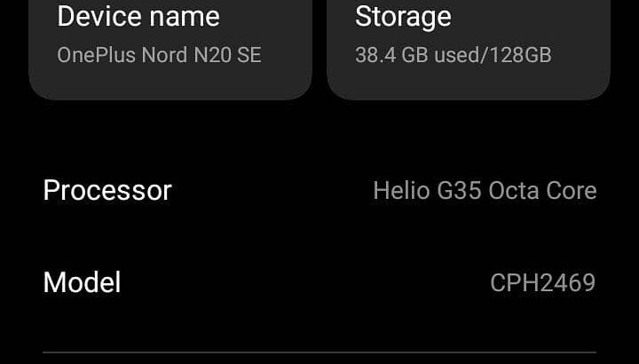 One Plus Nord N20 SE