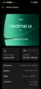 Realme c100 only box open - photo 1