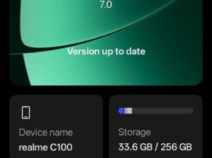 Realme c100 only box open