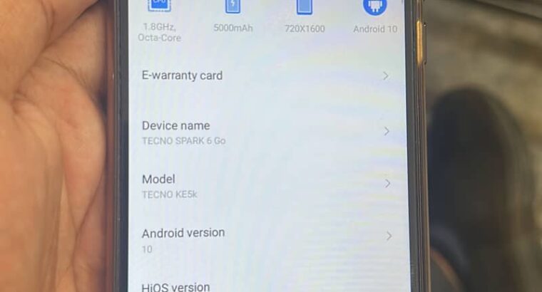 Tecno Spark 6 Go