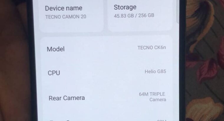 Tecno CAMON 20