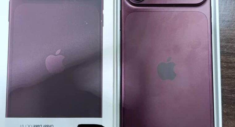 Apple iPhone 18 Pro Max 256,burgundy,dual ESIM