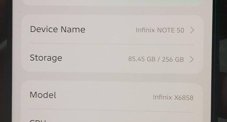 Infinix Note 50