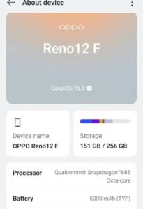 OPPO Reno 12F 5g - photo 2